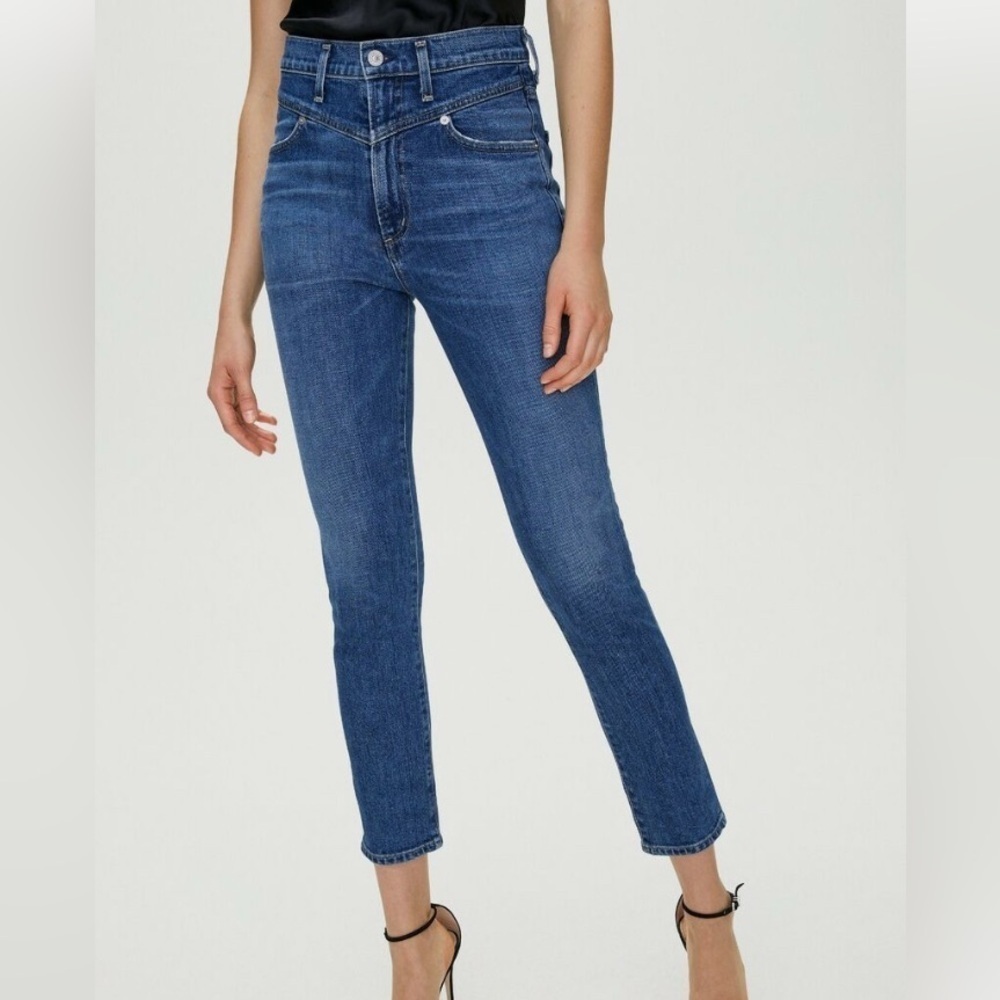 Nwot - Citizens Of Humanity Mia Front Yoke Slim Straight Denim Jeans, Size 26